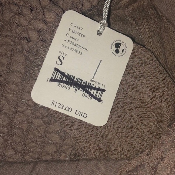 Free People Adella Corset dress in Taupe  size Small‎ NWT - Picture 8 of 9